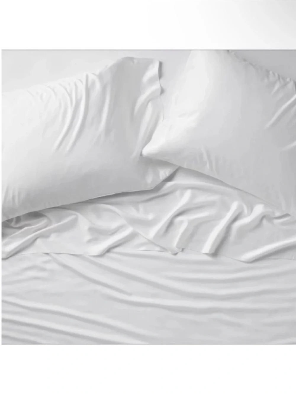 NWT California King 400 Thread Count Rayon from Bamboo Sheet Set White - Casalun